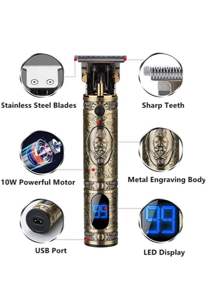 ELTRAZONE Men's Clipper Cordless Hair Clippers, Beard Trimmer Hair Clippers for Men, Professional Cordless Hair Trimmer Precision T-Bladeds - Image 2