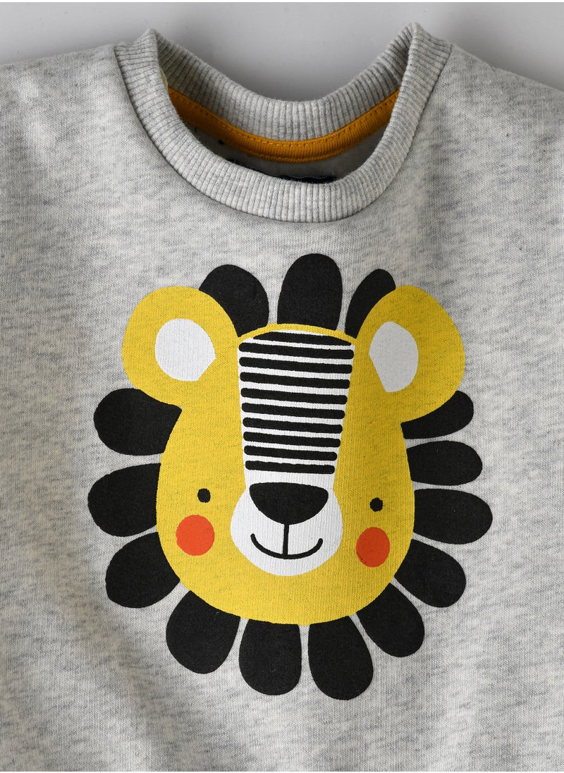JAM Boys' Lion Face Print Long-Sleeve Sweatshirt  - Image 3