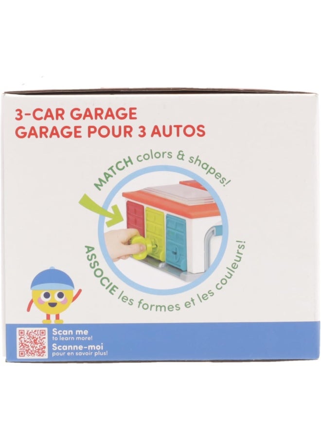 Proposed Value: – 3 Car Garage – Shape Sorting Toy Garage With Keys And 3 Toy Cars For Toddlers 2 Years + (5-Pcs)