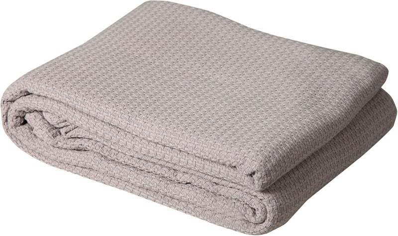 DOLLCENT 100% Cotton King Size Blanket for Bed, Premium Soft Combed Lightweight Blankets, Washed Breathable Cozy Bed Throw Blanket, Sand King Cotton Blankets for All Season: Sand (108"x90") - Image 2