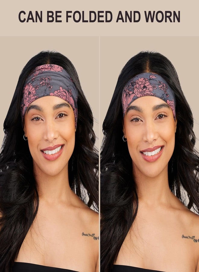 DiyJibb أطواق شعر نسائية من ديي جيب، أطواق شعر عريضة، أطواق شعر رياضية، طقم أطواق شعر قماشية نسائية، أطواق شعر نسائية - عبوة من 7 قطع - Image 3