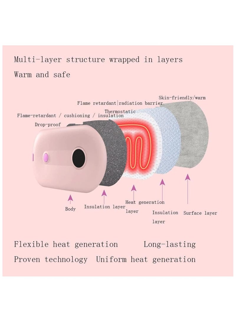 general Portable Cordless Heating Pad with 3 Heat Levels and 3 Massage Modes with Automatic Belt Closure Device for Women's Menstrual Pain Relief - Image 2