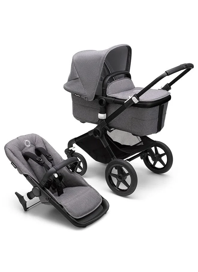 بوجابو Baby Fox 3 Complete Me Stroller, Grey Melange