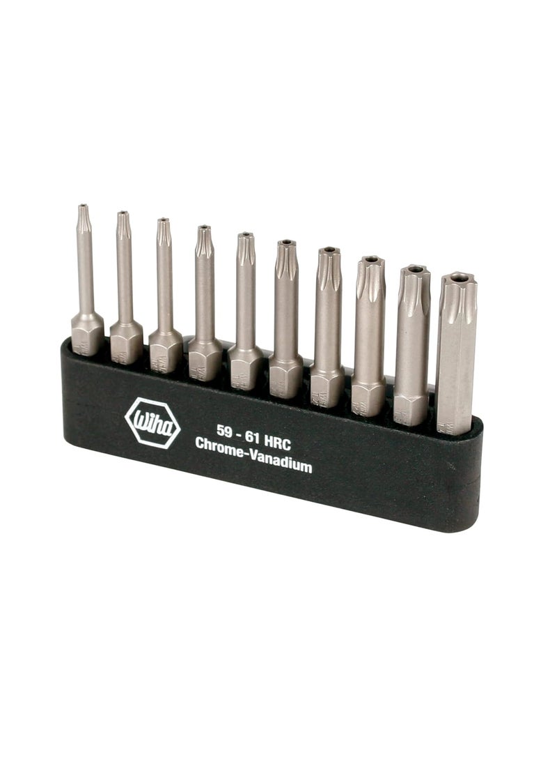 Wiha Wiha 74987 Power Bit Belt Pack with Security Torx Bits T7T40 10Piece  - Image 1