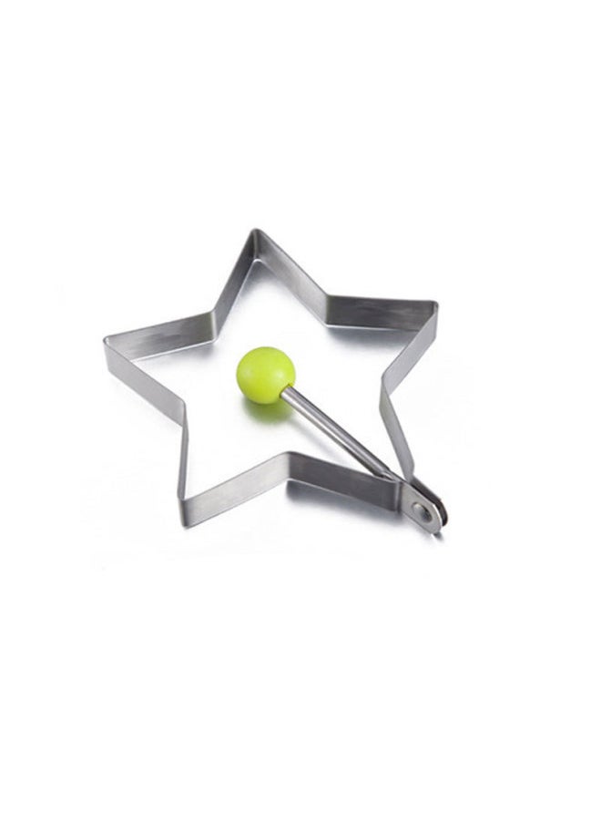 Generic - Creative Stainless Steel Omelette Love Type Omelette Mold Heart-shaped Model Omelette Ring Fried Egg Steamed Purse Mold-Specifications:star Style - Image 1