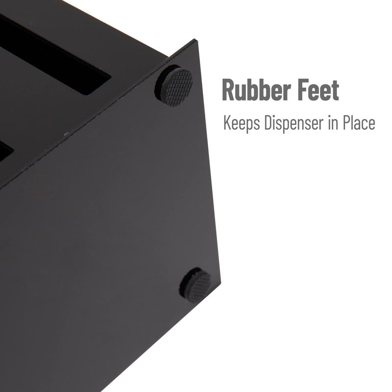 مايند ريدر موزع أواني مايند ريدر، منظم أدوات فضية، شوكة وملعقة بلاستيكية، مطبخ، 7 بوصة طول × 5.75 بوصة عرض × 6 بوصة ارتفاع، أسود - Image 5