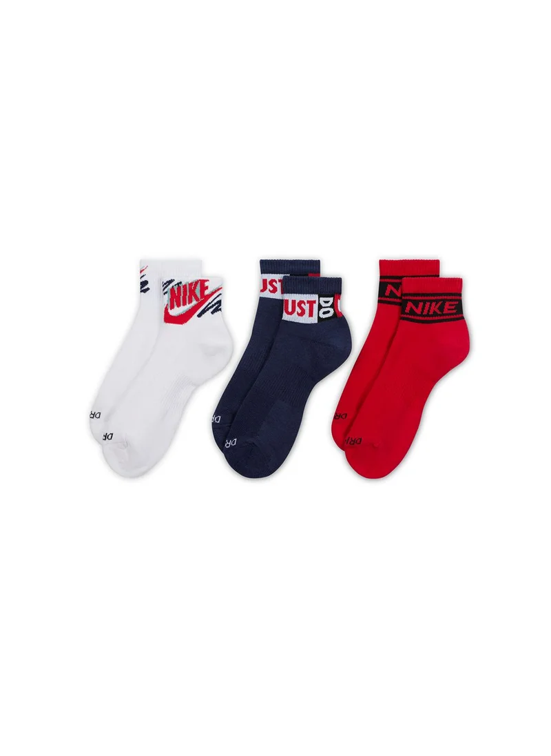 نايكي 3 Pack Everyday Ankel Socks