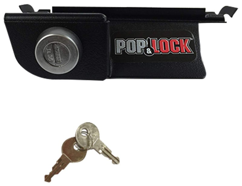 POP & LOCK – Manual Tailgate Lock for Dodge Ram 1500, 2500, and 3500, Fits 2002 to 2008 (Black, PL3400, Works with No Factory Lock) - Image 1