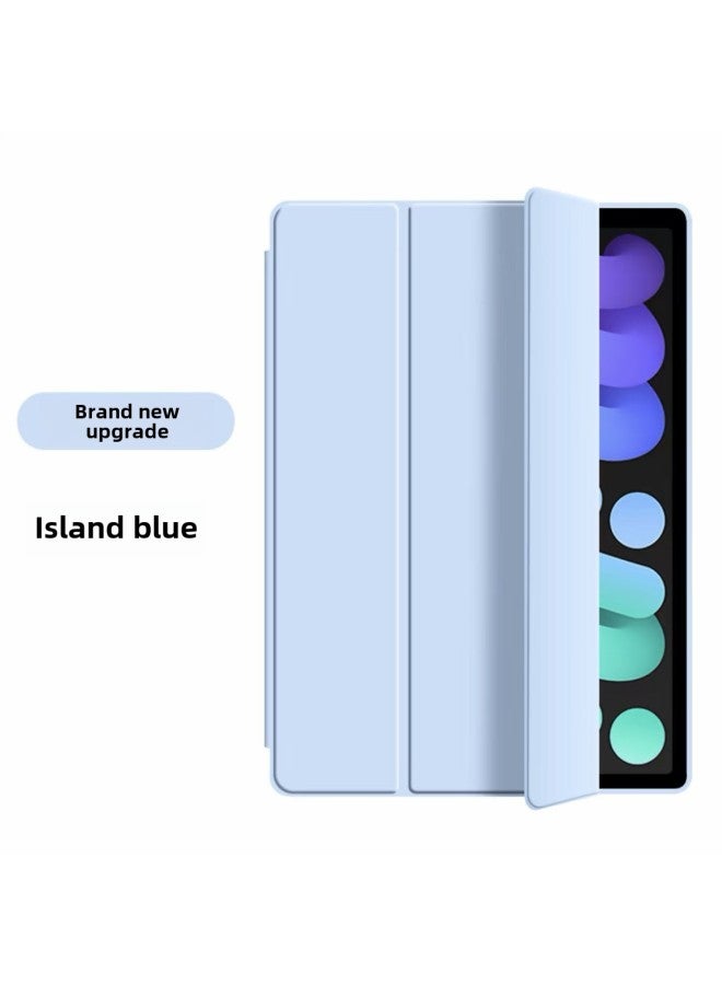 مناسبة لحافظة حماية Ipad 9pro2025 حافظة حماية 10 Ipadair7/6 Tablet Mini5 الجيل الحادي عشر - اللون: أبيض ثلجي أزرق - الموديلات القابلة للتطبيق: iPad Air2024 【 13 بوصة 】 - Image 1