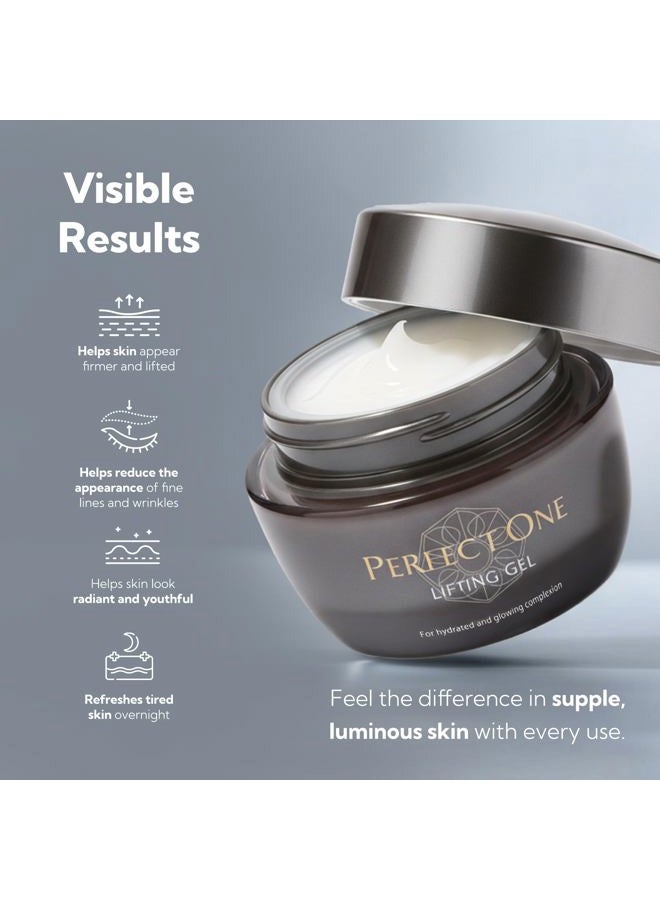 perfect one Lifting Gel - All-in-One Skin Care, Face Serum, Gel Moisturizer - With VC Collagen, Niacinamide, Retinol, and Hyaluronic Acid - Helps The Skin Appear Firmer and Moisturized, 50g - Image 4