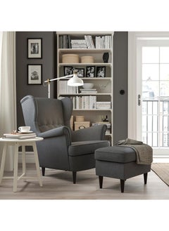 Zaboon Footstool, Nordvalla dark grey  - Image 2