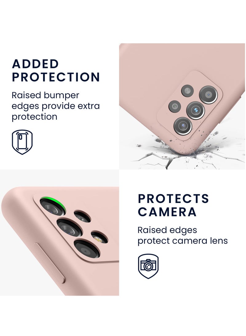 BORTONY Samsung Galaxy A52 5G Case Soft Liquid Silicone with Inside Microfiber Lining Camera Protective Back Cover  - Image 3