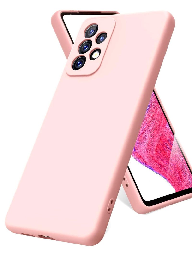 BORTONY Samsung Galaxy A52 5G Case Soft Liquid Silicone with Inside Microfiber Lining Camera Protective Back Cover  - Image 1