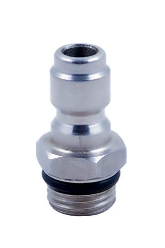NE 14 Stainless Steel Quick connector QC Male Plug for pressure washer fitting Male Threaded 14mm pair of 2 - Image 2