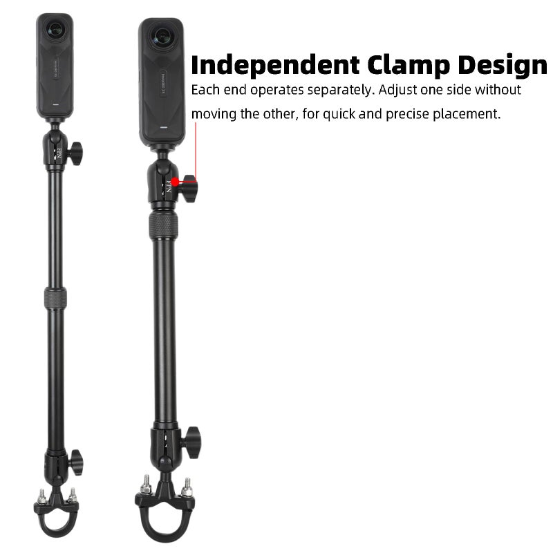 FPN All-Aluminum Extension Double Socket Arm, Adjustable Telescopic Mounting Arm 11.5 to 17 Inch, Compatible with RAM B Size Mounts and Other Industry Standard 1" / 25mm Ball Components - Image 5