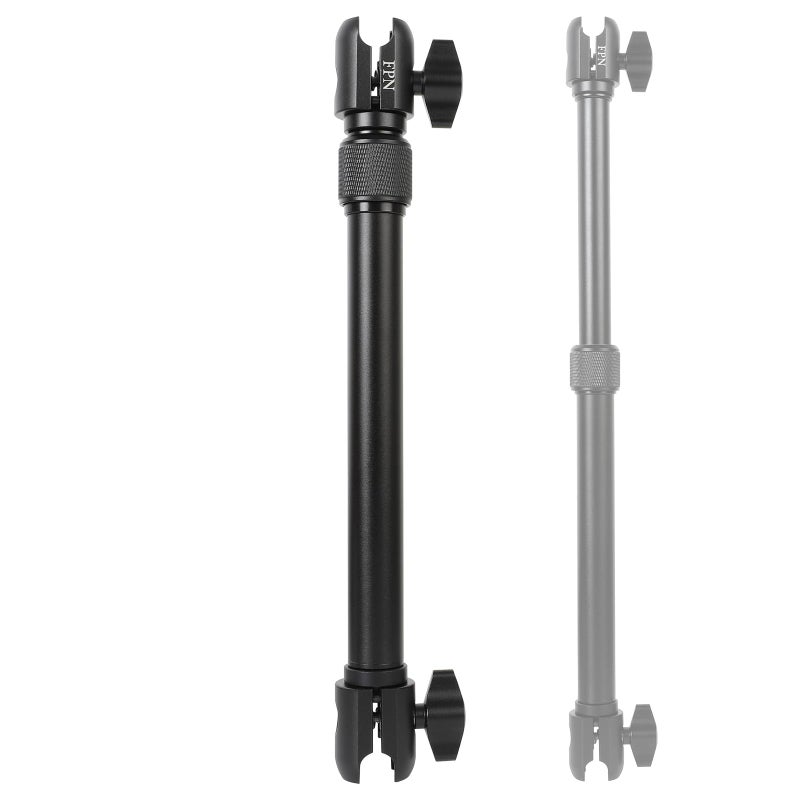 FPN All-Aluminum Extension Double Socket Arm, Adjustable Telescopic Mounting Arm 11.5 to 17 Inch, Compatible with RAM B Size Mounts and Other Industry Standard 1" / 25mm Ball Components - Image 1