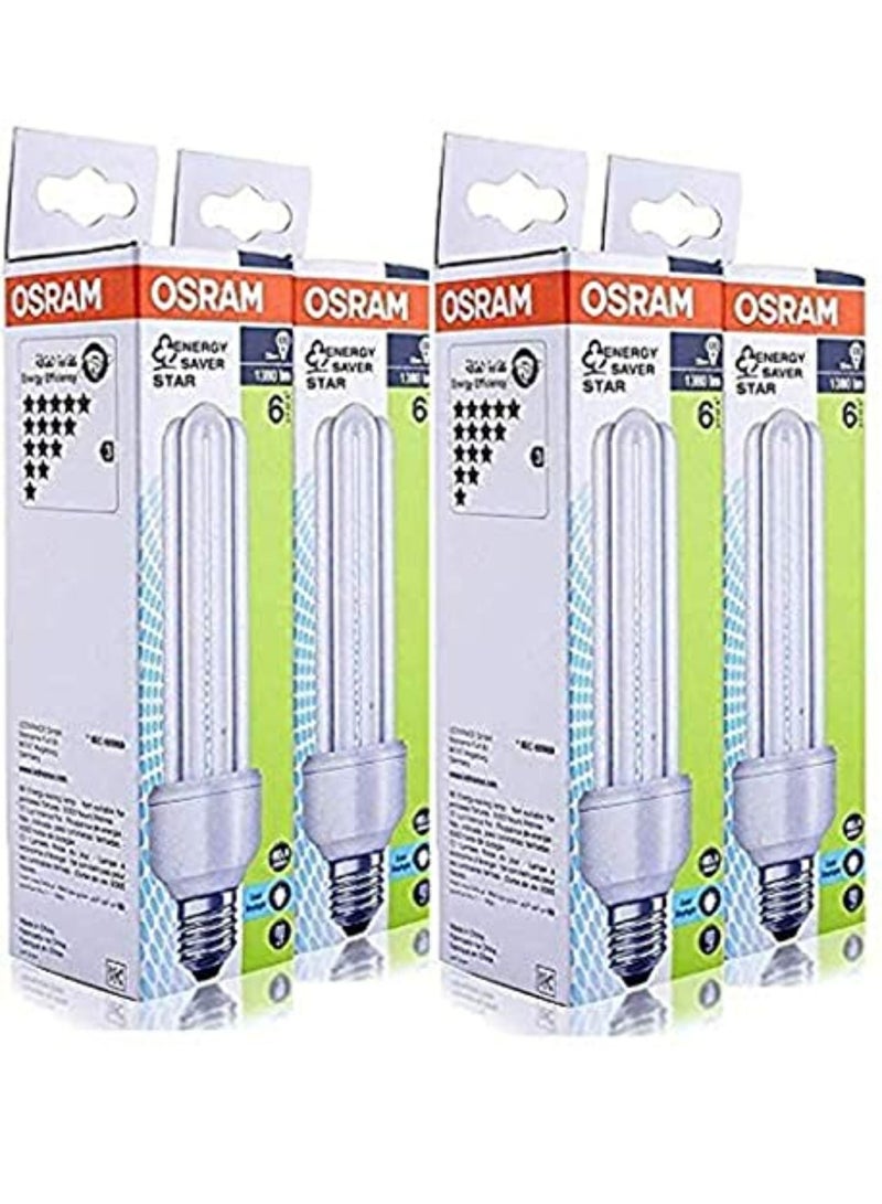 OSRAM OSRAM ENERGY SAVER 23W Screw - Base E27, 1380 lm WARM WHITE (Bundle- Pack of 4)