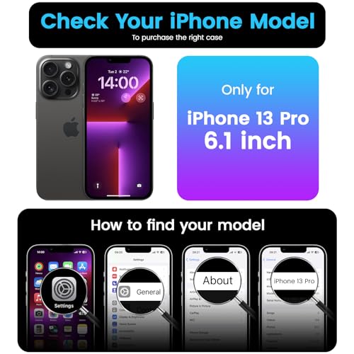OTOFLY Compatible with iPhone 13 Pro Case,Ultra Slim Fit iPhone Case Liquid Silicone Gel Cover with Full Body Protection Anti-Scratch Shockproof Case (Midnight Blue) - Image 2