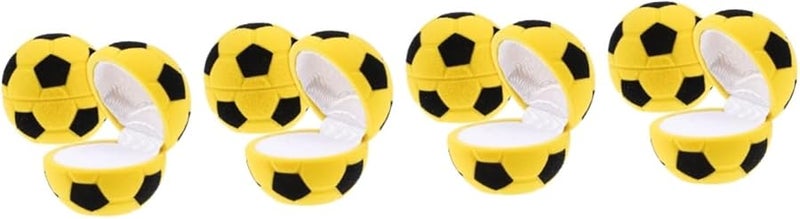Flocking Ring Box Organizer Case For Jewelry Earrings Soccer Boy Gift 8 Pcs Set - Image 1