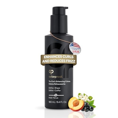 Colorproof Tru Curl Enhancing Crme 64 Fl oz Curl Creme with Black Currant Jasmine  Peach Scent AntiFrizz Humidity Control  Nourishing Curl Cream for Curly Hair Formula