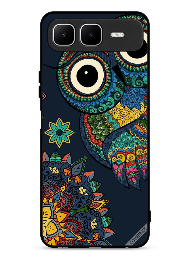 Covernex Infinix Smart 10 Plus Protective Case Cover Floral Owl