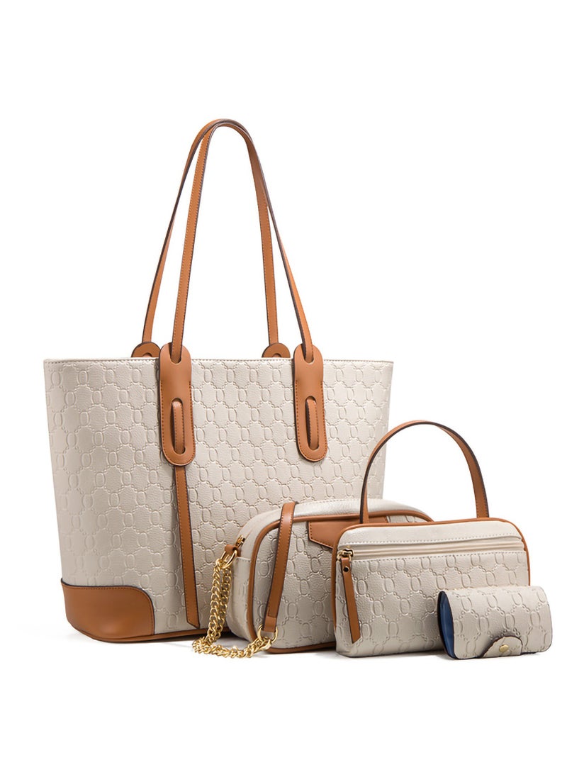 Women Fashion Handbags Wallet Tote Bag Shoulder Bag Satchel Purse Top Handle Set  - Image 1
