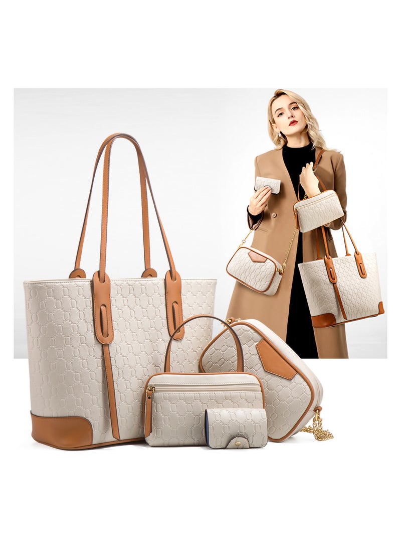 Women Fashion Handbags Wallet Tote Bag Shoulder Bag Satchel Purse Top Handle Set  - Image 2
