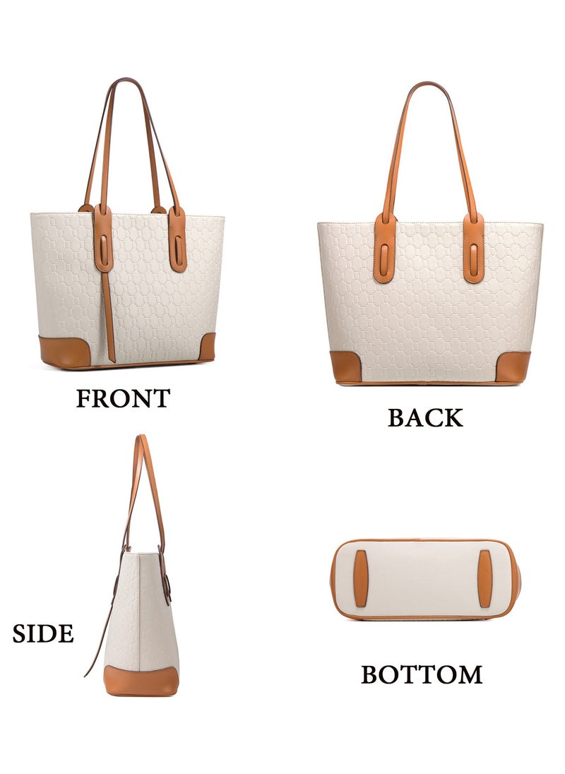 Women Fashion Handbags Wallet Tote Bag Shoulder Bag Satchel Purse Top Handle Set  - Image 4