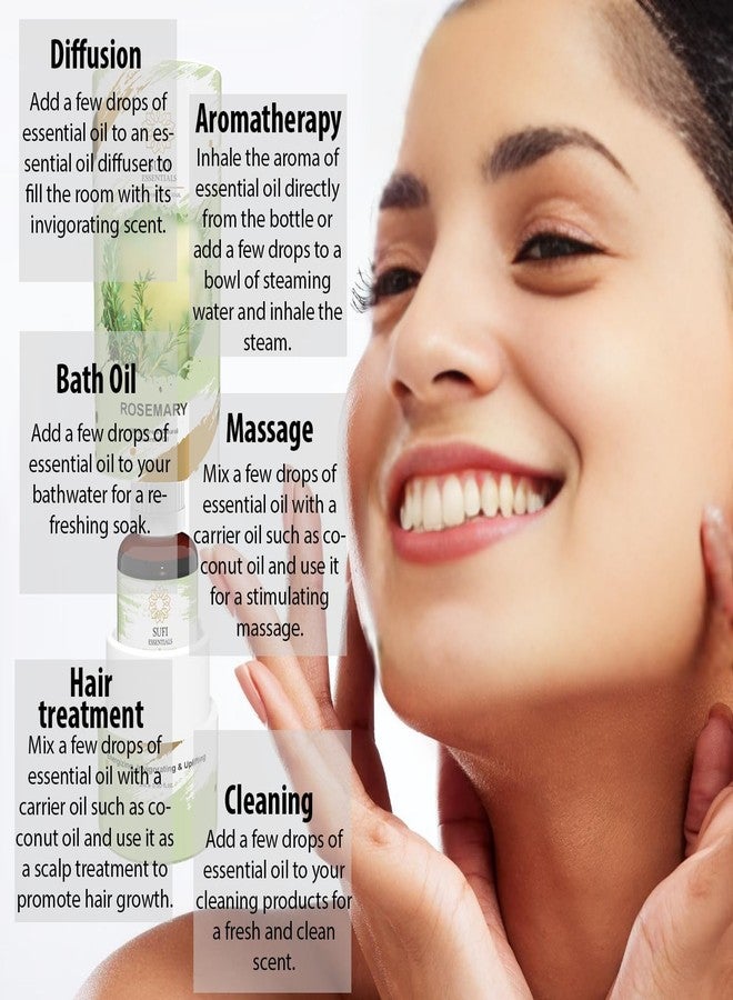 SUFI ESSENTIALS زيت إكليل الجبل العطري من صوفي إسينشالز® لنمو الشعر والتحكم في تساقطه | نقي 100%، طبيعي، غير دهني، وغير مخفف | مناسب للنساء والرجال | 15 مل - Image 4