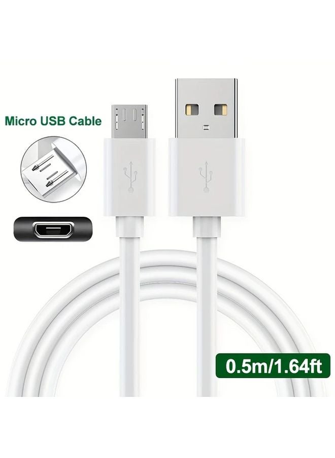 6.56 قدم كابل بيانات شحن سريع USB 2.0 من نوع A ذكر إلى Micro B بقوة 3 أمبير لهاتف كاميرا PS4 - Image 4