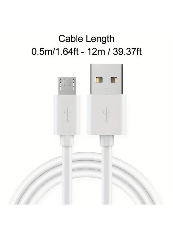 6.56 قدم كابل بيانات شحن سريع USB 2.0 من نوع A ذكر إلى Micro B بقوة 3 أمبير لهاتف كاميرا PS4 - Image 3