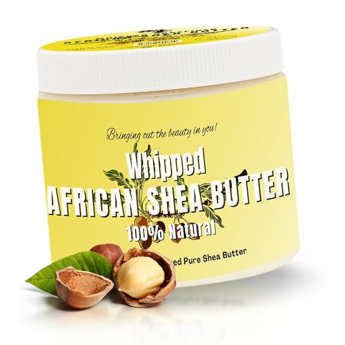 RA Cosmetics Pure Shea Butter Unscented  12oz  100 Pure and Natural African Shea Butter for Men  Women  Handcrafted Moisturizer with Essential Vitamins for Radiant Skin Thicker Hair  Soft Lips