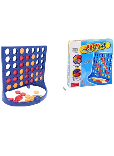 Bingo 4 In a Row Game 2-Players Strategy Game Compact Portable Tabletop Connect Game for Kids and Adults