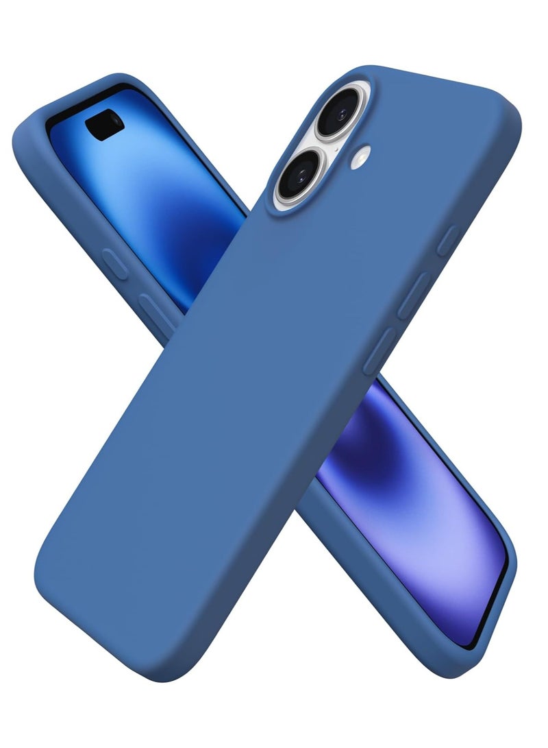 جومو ستور غطاء سيليكون سائل لهاتف iPhone 16 Plus بحجم 6.7 إنش – ناعم الملمس، مقاوم للصدمات والخدوش، غلاف حماية كامل مع بطانة داخلية من الألياف الدقيقة – تصميم أنيق وخفيف الوزن - Image 1