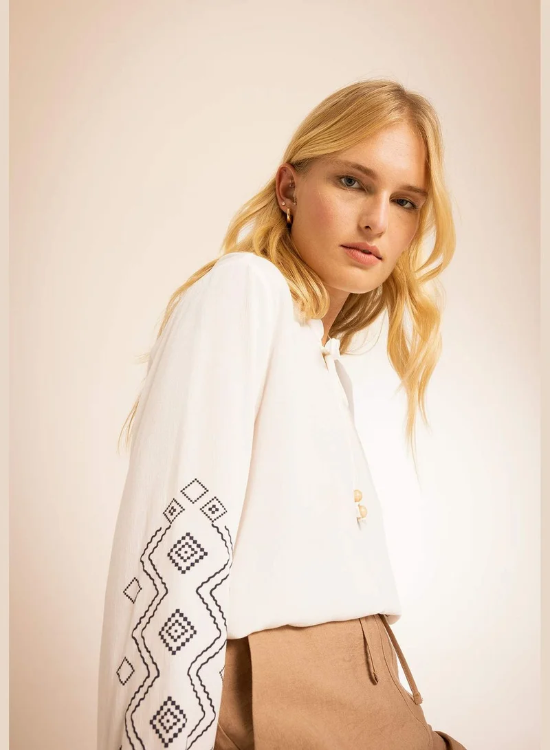 DeFacto Woman Woven Long Sleeve Blouse