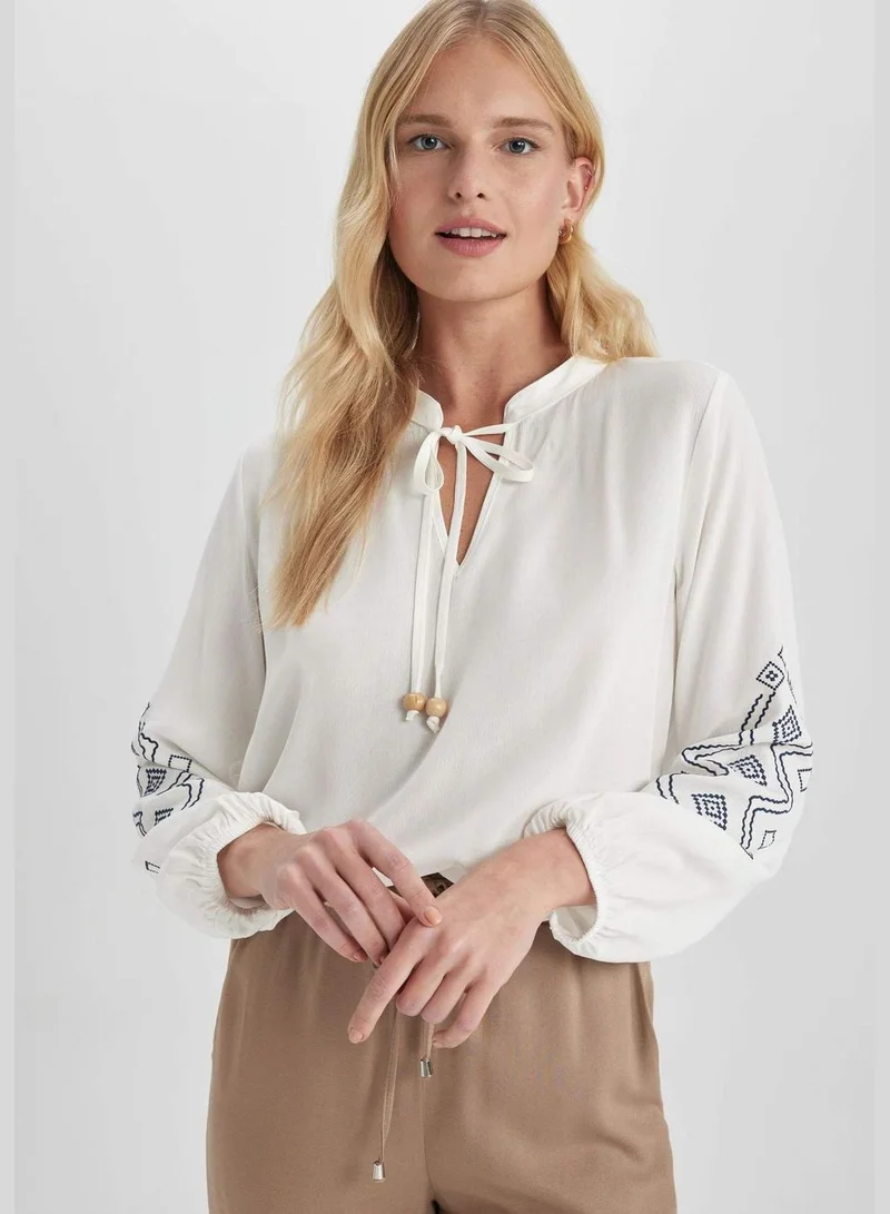 DeFacto Woman Woven Long Sleeve Blouse