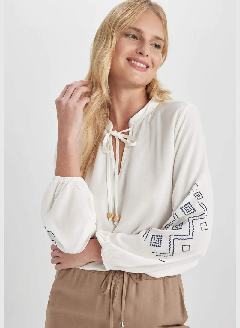 DeFacto Woman Woven Long Sleeve Blouse