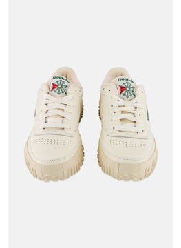 Reebok Men Club C Vibram Lace Up Tennis Shoes, Beige  - Image 4