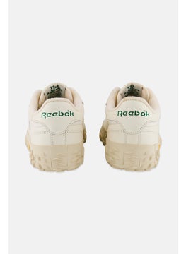 Reebok Men Club C Vibram Lace Up Tennis Shoes, Beige  - Image 3