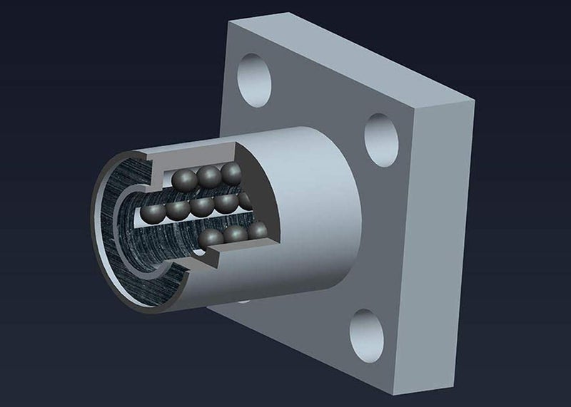 Aopin LMK16UU Square Flange Linear Motion Ball Bearing, ID 16mm, OD 28mm Linear Ball Bearings Sae52100 Carbon Steel, 5 Rows of Steel Balls, Great for CNC, 3D Printer, Linear Rail Guide - Image 3