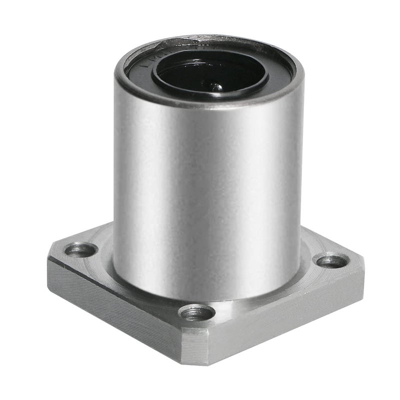 Aopin LMK16UU Square Flange Linear Motion Ball Bearing, ID 16mm, OD 28mm Linear Ball Bearings Sae52100 Carbon Steel, 5 Rows of Steel Balls, Great for CNC, 3D Printer, Linear Rail Guide - Image 1
