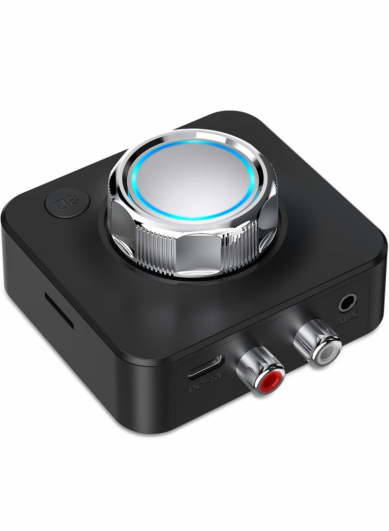 SYOSI Bluetooth Audio Receiver, Stereo Wireless Audio Adapter for Stereo Receiver with 3.5mm RCA TF Card Playback 3D Bass Mode for Home Music Streaming Stereo System - Image 1