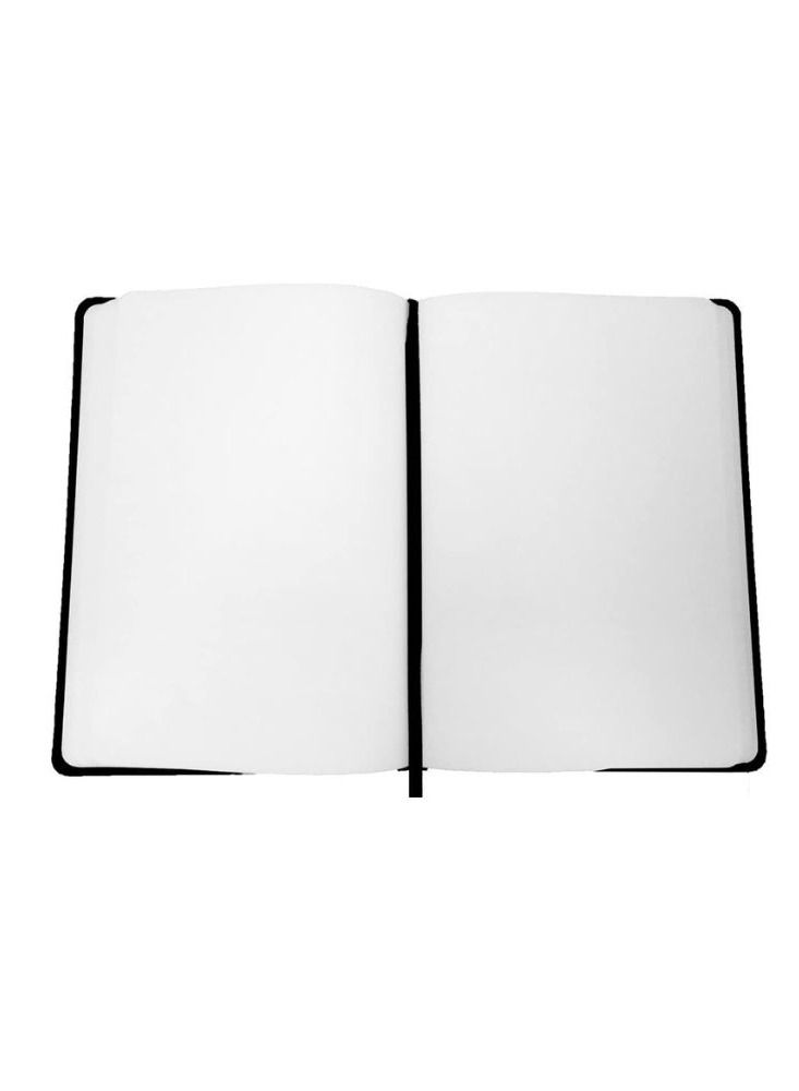 Collins Legacy A5 Hard Cover Notebook 240 80gsm Plain Pages  Black Cover - Image 2