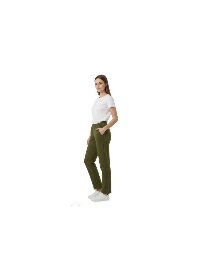 موسكا  بنطال رياضي قطني واسع الساقين مريح من موسكا للنساء - Image 3
