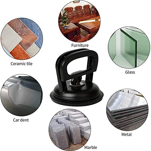 Vepagoo FIZLOZ Single Head Suction Cup Sucker Handle Puller Lifter Dents Remover for Glass AntiStatic Floor Tile Organizer Multicolor Big Pack of 1 - Image 5