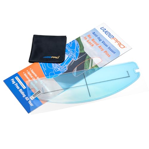 RVBASICS Universal Anti Fog Film for Motorcycle Helmet Visor,Helmet Face Shield Anti Fog Visor Insert,Fog Prevention Visor Lens on Cold Mornings and Rainy Days,Clear Vision Safer Rides,Simple but Effective - Image 1