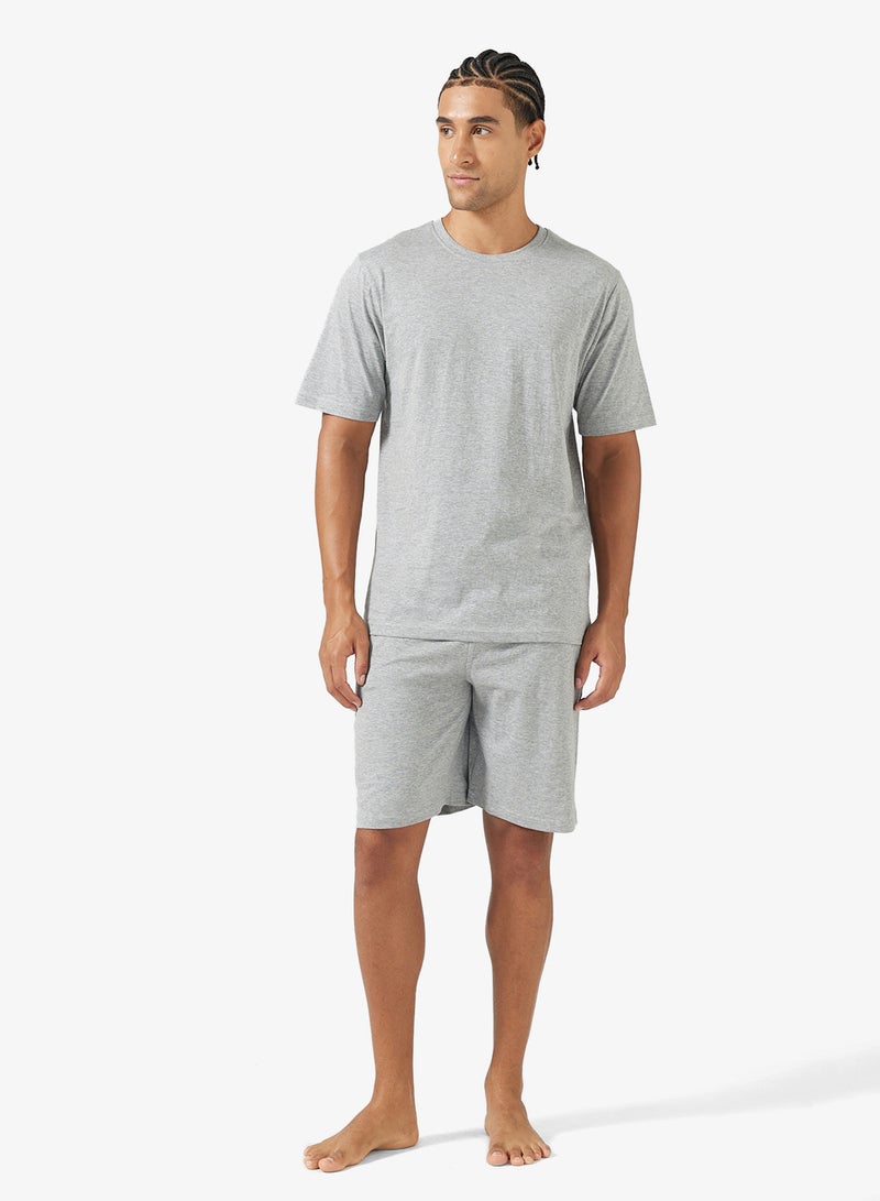 سفنتي فايف طقم بيجامة تي شيرت وشورت - Image 1