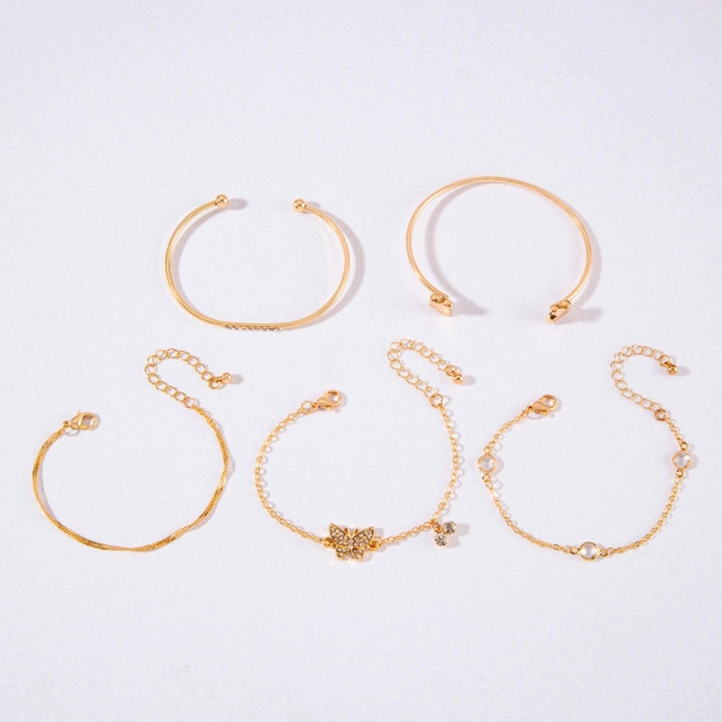 European and American cross-border jewelry retro personalized twist bracelet imitation gemstone exaggerated punk bracelet  wholesale - Image 5