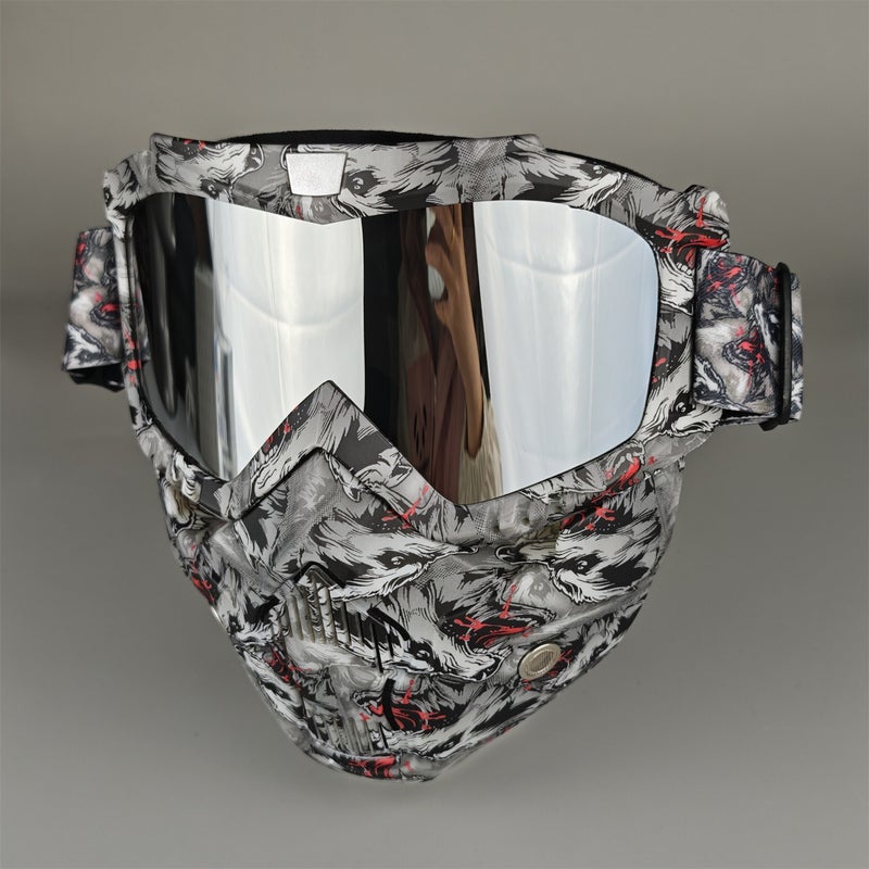 Men's and Women's Windproof Ski & Cycling Mask - Skull Design for Outdoor Sports, Motorcycle Riding, and Novelty Gifts