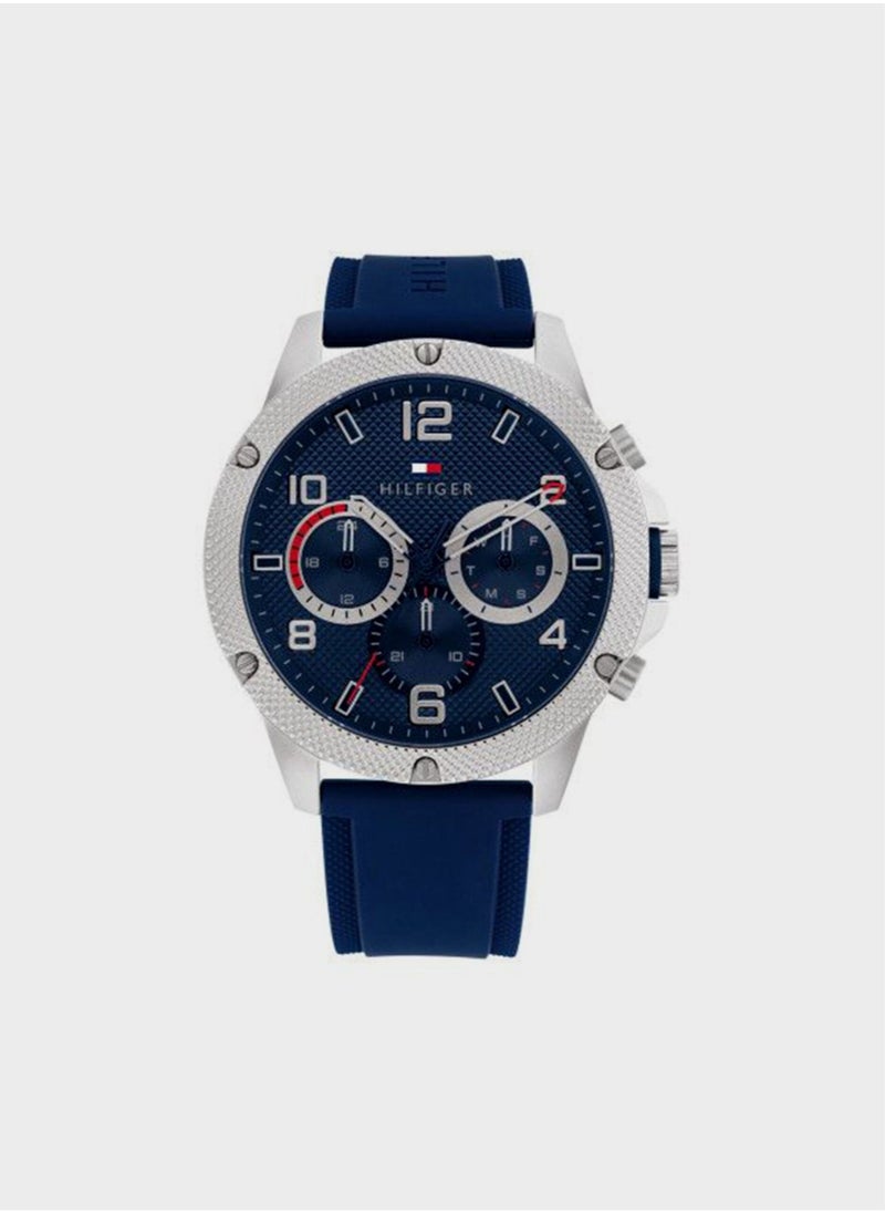Tommy Hilfiger Plus Men's Quartz Silicone Watch 1792027-46mm  - Image 1